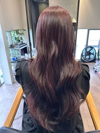 ロング カラー 韓国風/オシャレ /縮毛矯正/滝口琴未のヘアスタイル