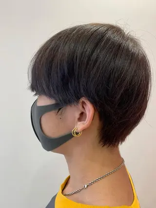 ショート カラー メンズ ハッシュカット レイヤー池袋のヘアスタイル