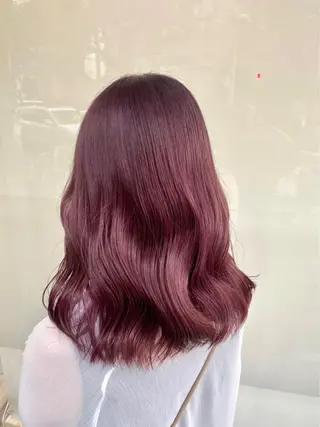 セミロング 韓国透明感カラー🌀 yuukiのヘアスタイル