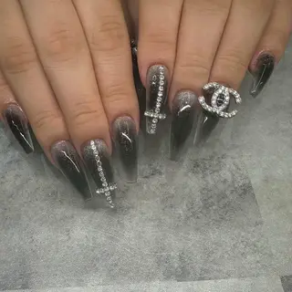 ネイル 井上春菜/長さだし パラジェルフィルインのネイルデザイン