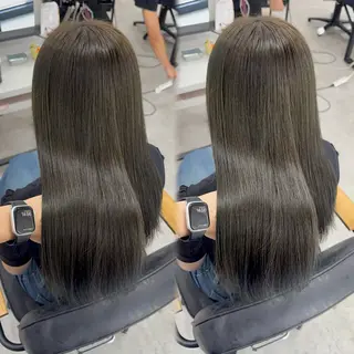 ロング カラー 赤み無し柔らかカラー 【梅田】madokaのヘアスタイル