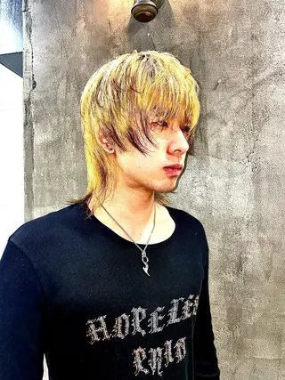 カラー メンズ デザインカラー⭐︎★ 🐆hyo🐆のヘアスタイル