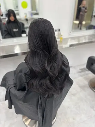 カラー 韓国風暗髪ヘア🤍 🫧MIREIのヘアスタイル