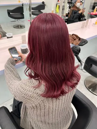 セミロング カラー パーマ ヘアアレンジ メンズ 🤍透明感カラー🤍 ブリーチ🤍AINEのヘアスタイル