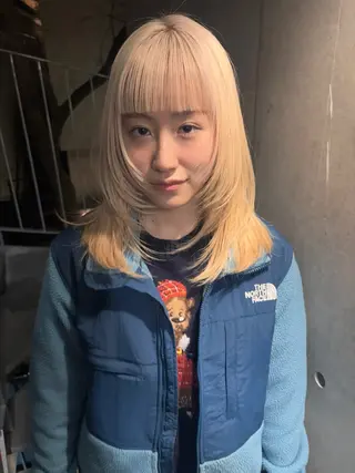 セミロング カラー yuuna/ ハッシュカット🎀のヘアスタイル