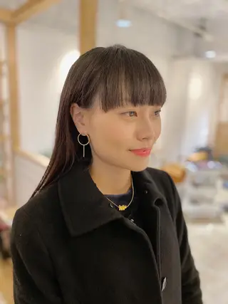 ミディアム ノグチ ユウキ/ボブのヘアスタイル