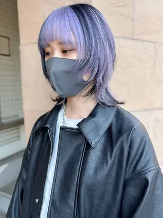 ミディアム 垢抜け/レイヤー/ ハイトーン/アスナのヘアスタイル