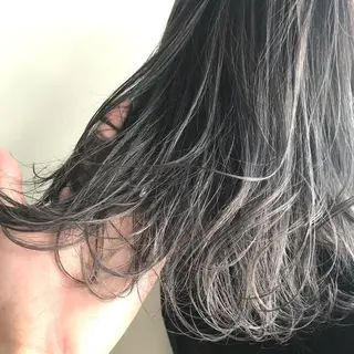 ロング カラー グランジヘア 無造作ヘアHYUGAのヘアスタイル