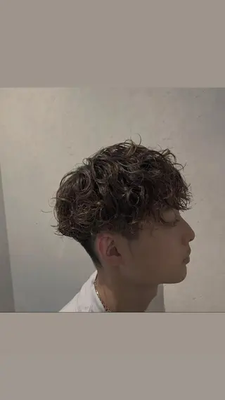 メンズ ショート カラー パーマ Stir Maison 大宮所属・ryuma/ボブ /透明感カラーのヘアスタイル