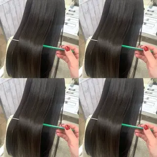 ミディアム 【髪質改善カラー】 あむ·. ⟡ 🖤のヘアスタイル