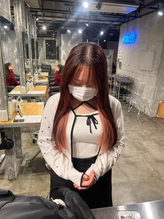 ロング カラー ハイトーン 横浜💞ミオのヘアスタイル
