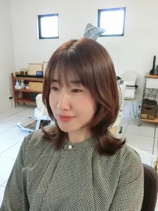 ミディアム カラー ma cherie 　naoのヘアスタイル