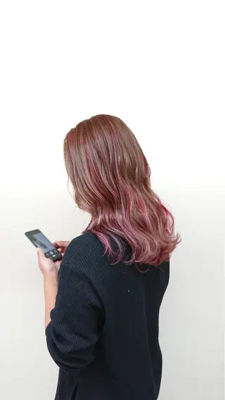 ロング カラー voice所属・voice 相良のヘアスタイル