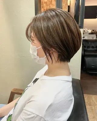 ショート カラー OPShair　ANELLO所属・ショート/ボブ/ メンズ/縮毛矯正のヘアスタイル