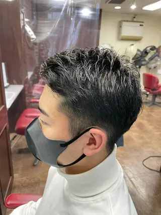 ショート パーマ メンズ コゾノ ミキコのヘアスタイル