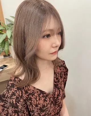 ミディアム カラー マツモト カラー/ショートボブのヘアスタイル