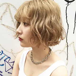 ミディアム カラー 🧡色落ちまで2度綺 麗なカラー🧡ヨシキのヘアスタイル