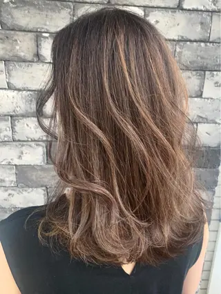 セミロング カラー ❤️千葉県代表❤️ 店長❤️柿本翔一朗のヘアスタイル