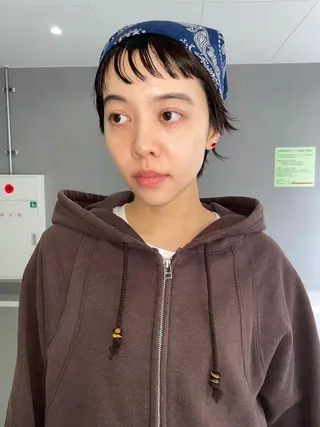 ショート カラー パーマ CEINE PATHのヘアスタイル