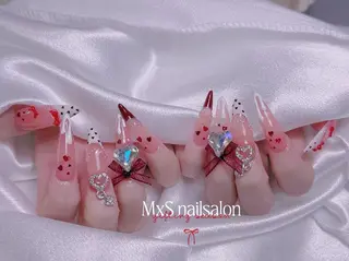ネイル MxS Nail 【長さだし/フィルイン/マグネット/ワンホンネイル/韓国ネイル/パラジェル】所属・M×S Nail みなのネイルデザイン