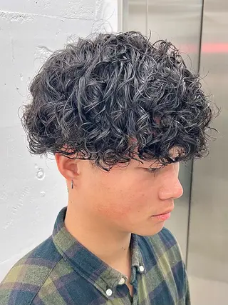 ショート パーマ メンズ men’s salon NOA solte. 【メンズサロン ノアソルテ】所属・メンズパーマ職人 加藤 弘貴のヘアスタイル