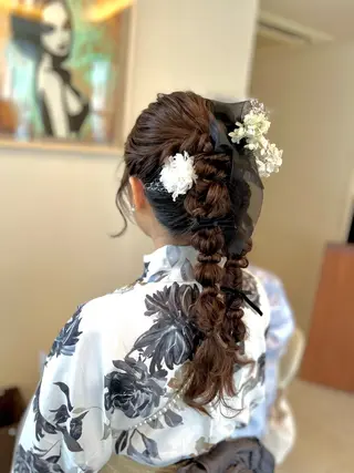 ヘアアレンジ 似合わせヘアメイク 💐オダギリチアキのヘアスタイル