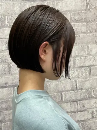 ショート 高槻裕二 ショートボブ縮毛矯正のヘアスタイル