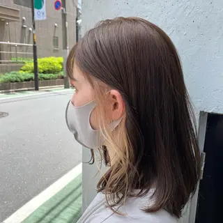 ミディアム カラー 🪭risa 暖色/レイヤー🪭のヘアスタイル
