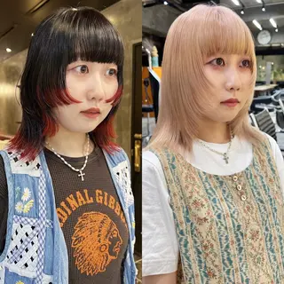 ロング カラー haco＋所属・圧倒的デザイン力 店長🎨RENAのヘアスタイル