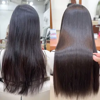 ロング パーマ 縮毛矯正/髪質改善 /韓国風　山川春輝のヘアスタイル