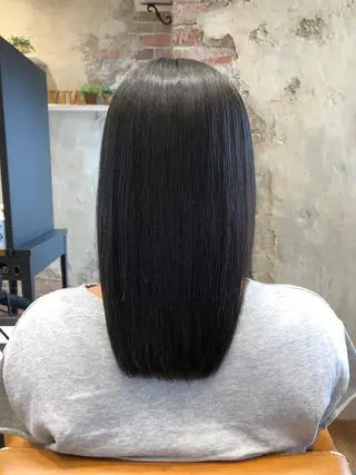 ミディアム カラー パーマ 新宿✨顔周りカット 韓国ヘア/坂本亜裟海のヘアスタイル