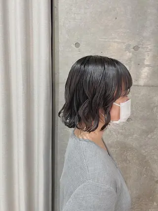 パーマ ボブパーマコテ巻き風 パーマNo1深江秀平のヘアスタイル