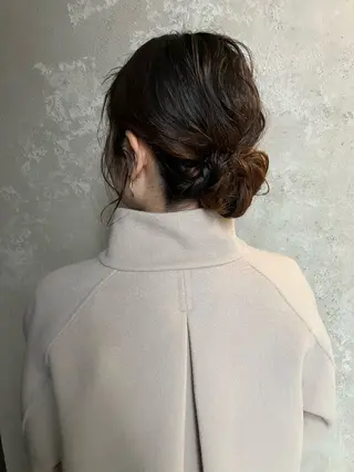 セミロング カラー パーマ ヘアアレンジ メンズ キッズ grand story/colulu渋谷2号店所属・kotona 🤍miuraのヘアスタイル