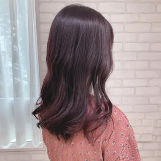 ミディアム カラー abilita AZUSAのヘアスタイル