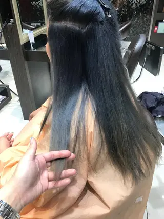 ロング カラー 髪質改善ayame 横山諒のヘアスタイル