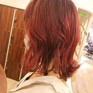 ミディアム 所渉/韓国レイヤー /ウルフカットのヘアスタイル