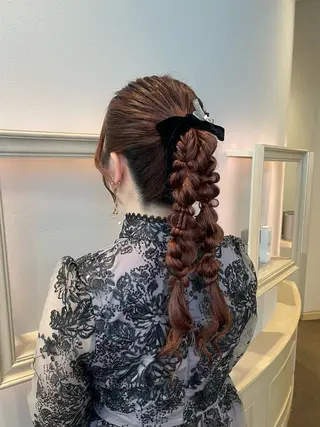 ロング ヘアアレンジ 横浜アレンジ/メンズ カット/yuukaのヘアスタイル