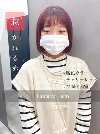 ミディアム カラー パーマ ヘアアレンジ メンズ キッズ ネイル マツエク・マツパ 盛れる前髪／レイヤー カット／艶髪髪質改善のヘアスタイル