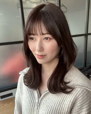 ロング カラー ヘアアレンジ DX SHARE SALON 原宿店所属・レイヤーカット/ 田中 しょうのヘアスタイル