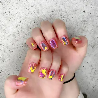 ミディアム カラー パーマ ヘアアレンジ メンズ キッズ ネイル マツエク・マツパ Salon Ｋのネイルデザイン