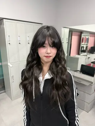 ロング カラー ヘアアレンジ ブリーチカラーLAME 心斎橋 ブリーチ/ケアブリーチ/ブリーチなしダブルカラー所属・韓国レイヤー/ボブ メンズカット/きらりのヘアスタイル