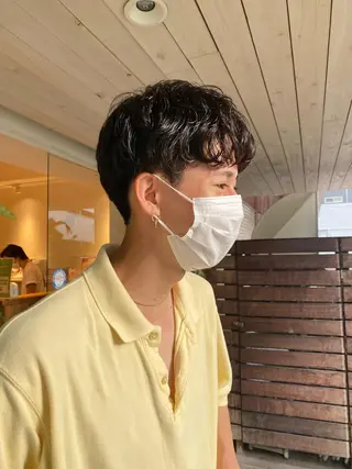 ショート パーマ メンズ BELLA阿部野 TOMOMIのヘアスタイル