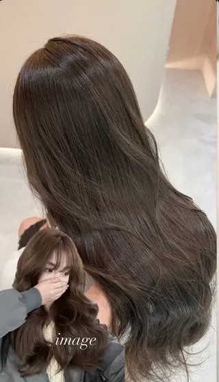 ロング カラー 🫧赤み消しカラー nanami🫧のヘアスタイル