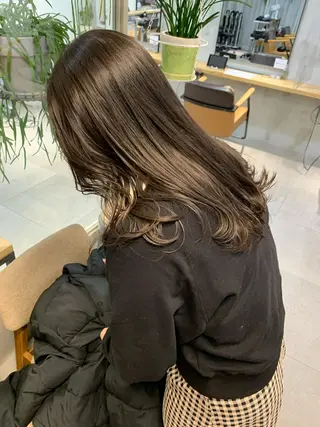 ロング カラー REINA☁️透明感 カラー/ぷつっと♡のヘアスタイル