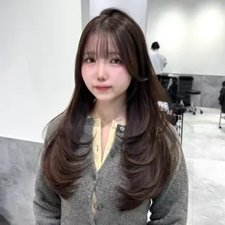 ロング カラー GO TODAY 原宿Verno店所属・韓国系支持率No.1 レイヤー特化/きょうのヘアスタイル