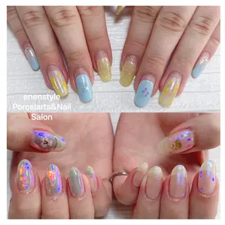 ミディアム ネイル 👑enen style👑のネイルデザイン