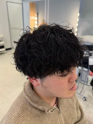 ショート パーマ メンズ Eclat【エクラ】所属・三上 莉里のヘアスタイル