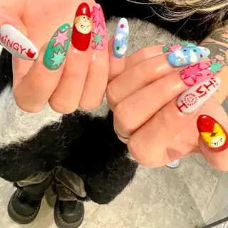 ロング m kaori𓃟のネイルデザイン