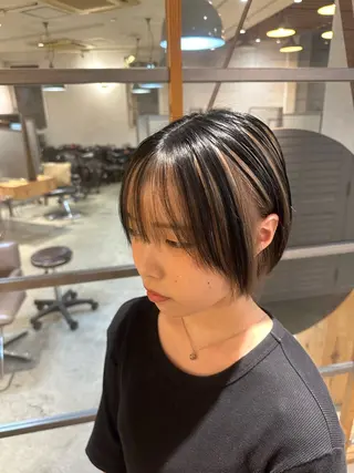 ショート カラー ブリーチカラー/ 透明感/aika¨̮のヘアスタイル