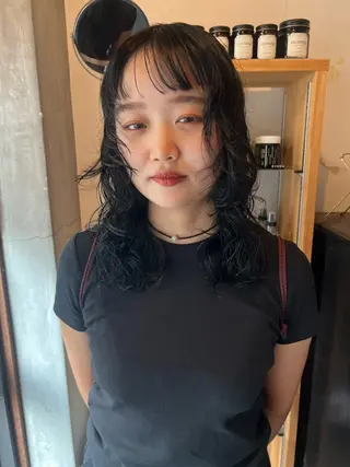 セミロング 上原 みちるのヘアスタイル